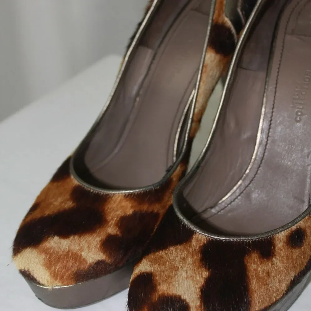 Versace Animal Print Heels (Size: 10)